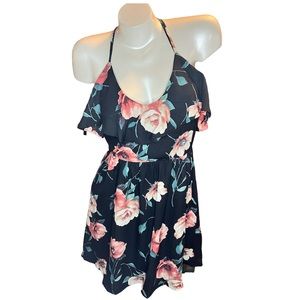 Cute Floral strappy mini dress